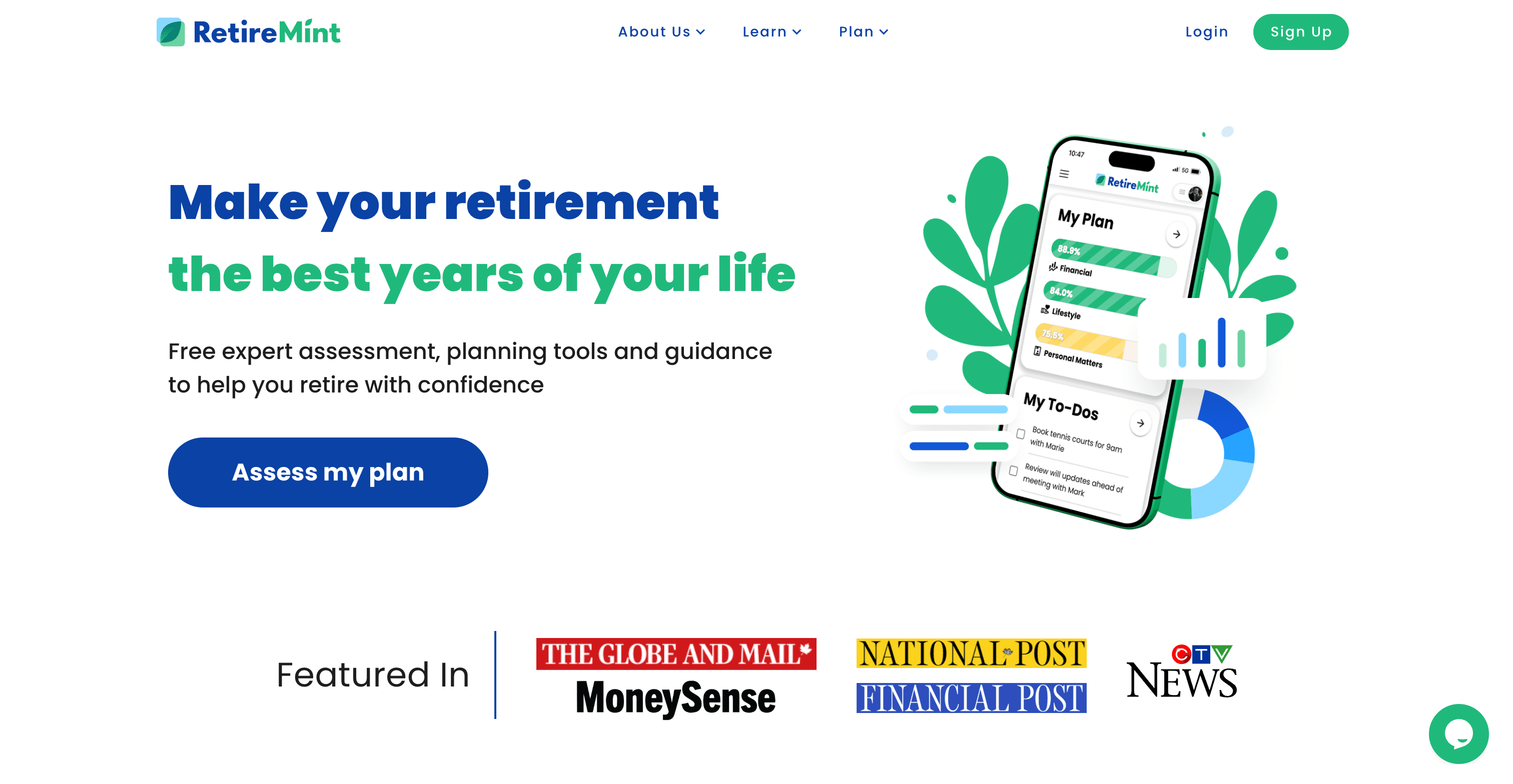 RetireMint screenshot